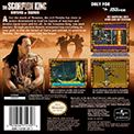 Scorpion King Gameboy Back